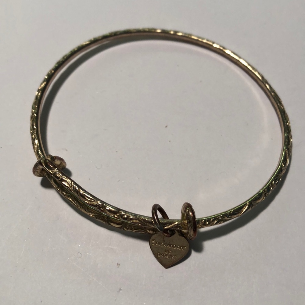Alex and Ani Textured Gold Bangle